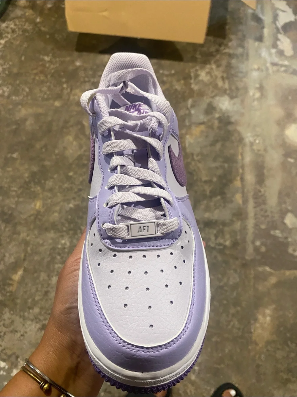 Nike Air Force 1 Low — Light Lavender & Deep Purple Women’s Sneakers